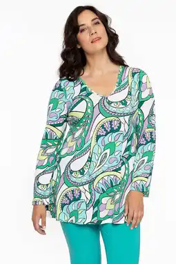 Wehkamp Yoek top van travelstof met all over print multi aanbieding