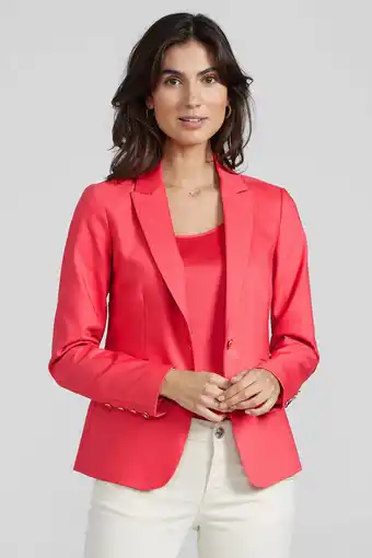 Wehkamp Mos mosh getailleerde blazer blake night koraalrood aanbieding