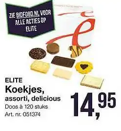 Bidfood Elite Koekjes, Assorti, Delicious aanbieding