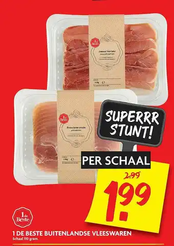 Dekamarkt 1 De Beste Buitenlandse Vleeswaren 110g aanbieding