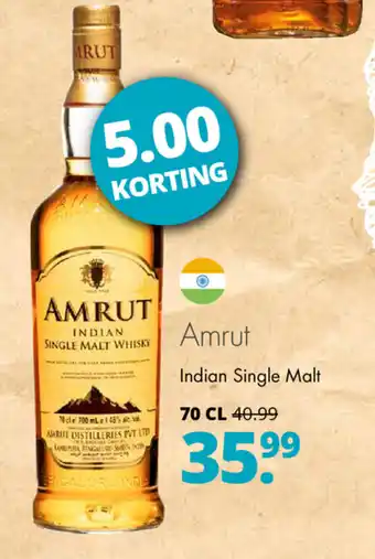 Mitra Amrut Indian Single Malt 700 ml aanbieding