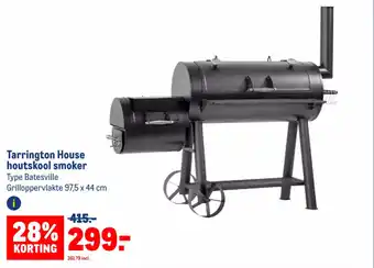 Makro Tarrington House houtskool smoker Type Batesville Grilloppervlakte 97,5 x 44 cm aanbieding