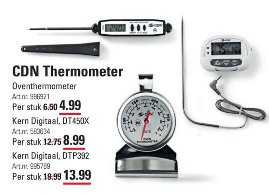 CDN Thermometer Oventhermometer aanbieding bij Sligro