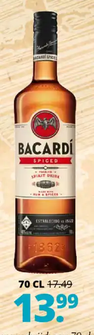 Mitra Bacardi Spiced 700 ml aanbieding