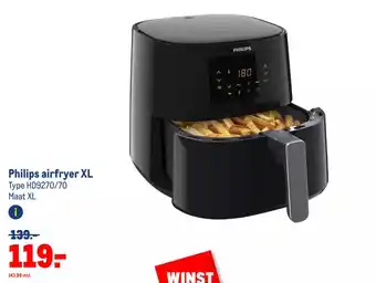 Makro Philips airfryer XL Type HD9270/70 Maat XL aanbieding