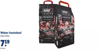 Makro Weber houtskool Zak 3 kilo aanbieding