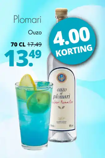 Mitra Plomari Ouzo 700 ml aanbieding