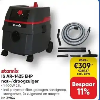 Toolstation starmix IS AR-1425 EHP nat-/droogzuiger aanbieding