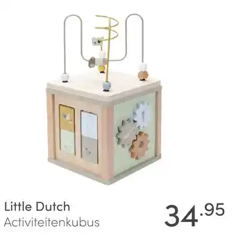 Baby & Tiener Little Dutch Activiteitenkubus aanbieding