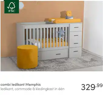 Baby & Tiener Combi ledikant Memphis aanbieding