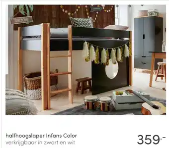 Baby & Tiener halfhoogslaper Infans Color aanbieding