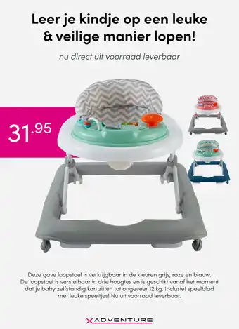 Baby & Tiener Leer je kindje op een leuke & veilige manier lopen! aanbieding