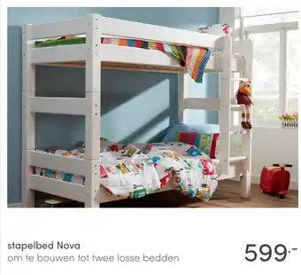 Baby & Tiener stapelbed Nova aanbieding