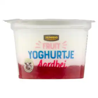 Jumbo Jumbo yoghurtje fruit met aardbeien 200g aanbieding