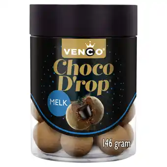 Jumbo Venco choco drop melk 146g aanbieding