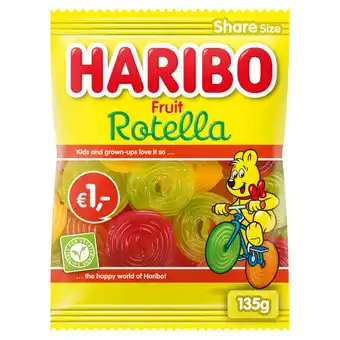 Jumbo Haribo fruit rotella 135g aanbieding