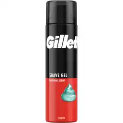 Jumbo Gillette classic scheergel originele geur, 200ml aanbieding
