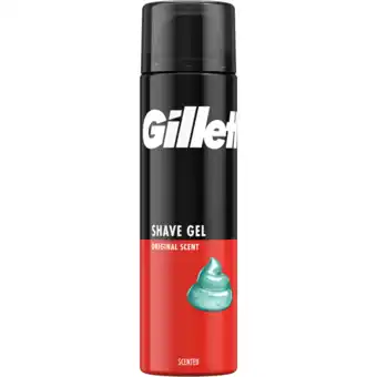 Jumbo Gillette classic scheergel originele geur, 200ml aanbieding