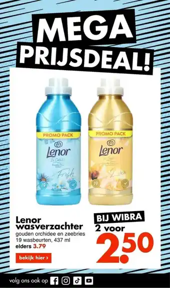 Wibra Lenor wasverzachter aanbieding