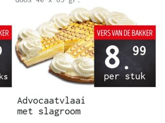 Naanhof Advocaatvlaai met slagroom aanbieding