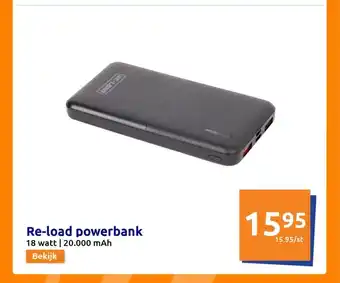 Action Re-load powerbank 18 watt | 20.000 mAh aanbieding