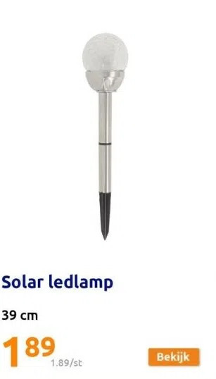 Action Solar ledlamp aanbieding