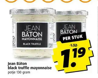 Boni Jean Bâton black truffle mayonnaise 130 gram aanbieding