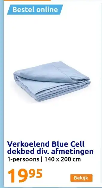 Action Verkoelend Blue Cell dekbed div. afmetingen 1-persoons | 140 x 200 cm aanbieding