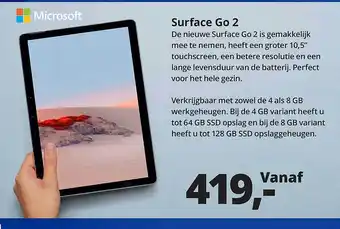 Paradigit Surface Go 2 aanbieding