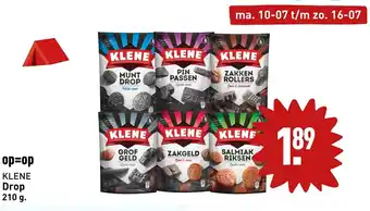 ALDI KLENE Drop 210 g aanbieding