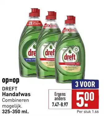 ALDI DREFT Handafwas 325-350 ml. aanbieding