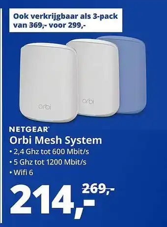 Paradigit Netgear Orbi Mesh System aanbieding