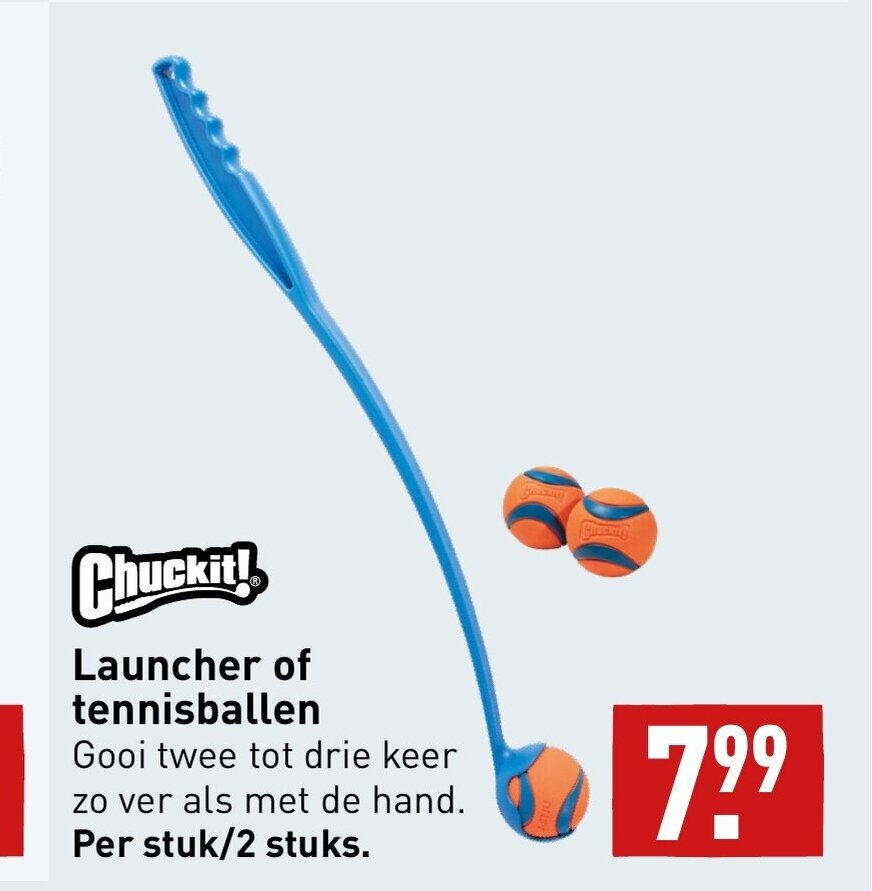 Chuckit! Launcher of tennisballen aanbieding bij ALDI