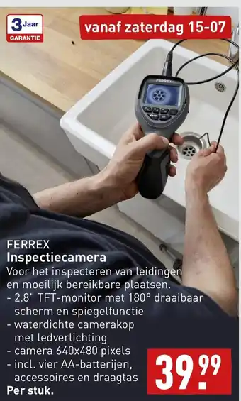 ALDI FERREX Inspectiecamera aanbieding