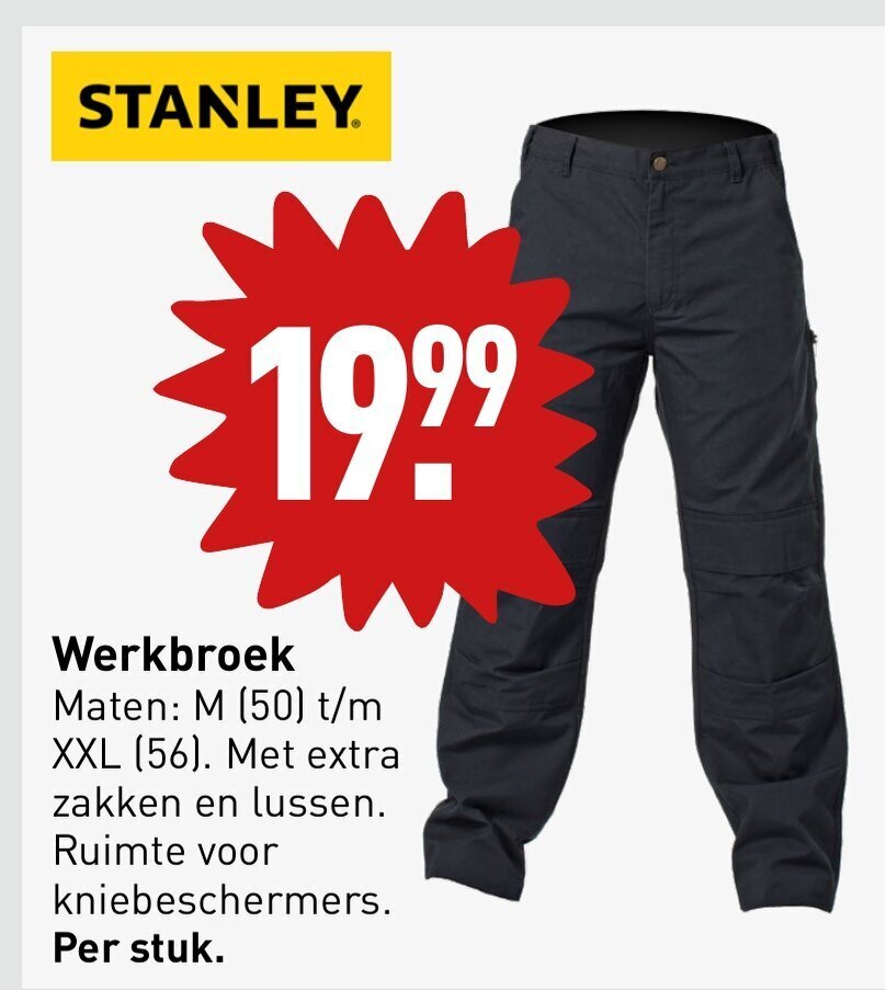 Werkbroek stanley online