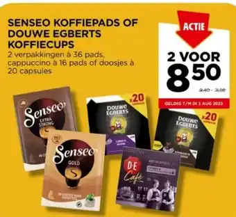 Jumbo Senseo koffiepads of douwe egberts koffiecups aanbieding