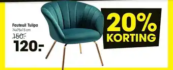 Kwantum Fauteuil Tulipa aanbieding