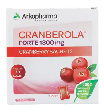 De Online Drogist Arkopharma cranberola forte sachets 1800mg 20st aanbieding