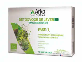 De Online Drogist Arkopharma detox voor de lever bio drinkampullen 10st aanbieding
