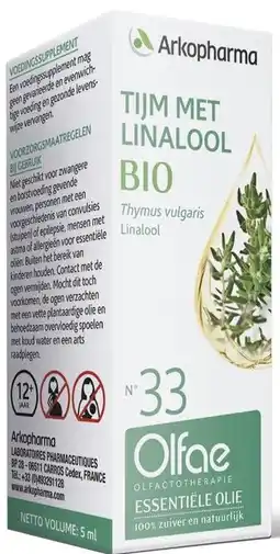 De Online Drogist Arkopharma tijm met linalool nr 33 5ml aanbieding
