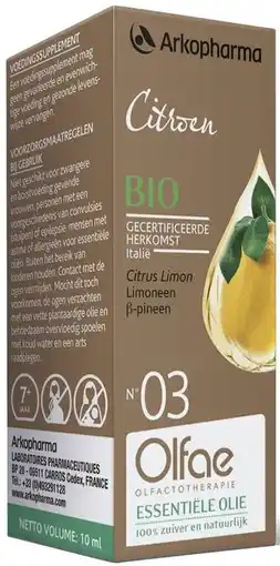 De Online Drogist Arkopharma olfae citroen bio nr 3 10ml aanbieding