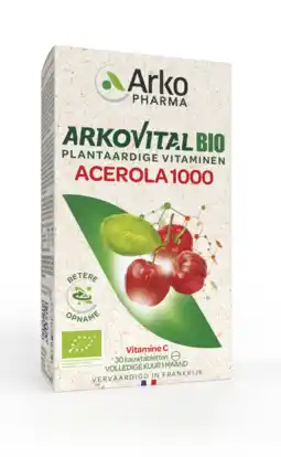 De Online Drogist Arkopharma acerola 1000mg kauwtabletten 30ktb aanbieding