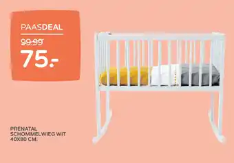 Prenatal Prénatal Schommelwieg Wit 40X80 Cm. aanbieding