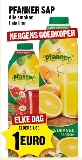 Dirck 3 Pfanner Sap 1L aanbieding