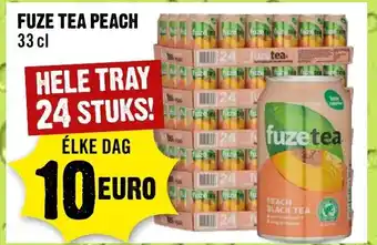 Dirck 3 Fuze Tea Peach 24*330ml aanbieding