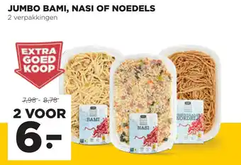 Jumbo Jumbo bami, nasi of noedels aanbieding