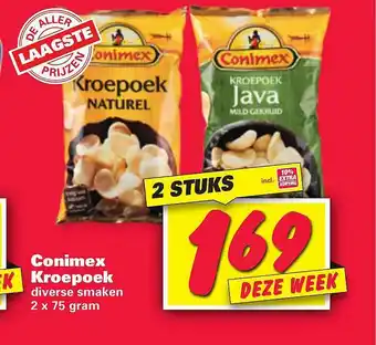 Nettorama Conimex kroepoek 2x75 gram aanbieding