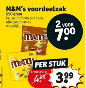 Kruidvat M&M's 550g aanbieding