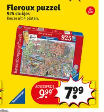 Kruidvat Ravensburger Fleroux puzzel 925st aanbieding