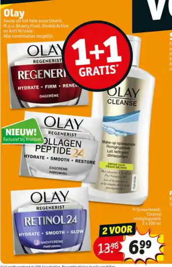 Kruidvat Olay 1+1 aanbieding